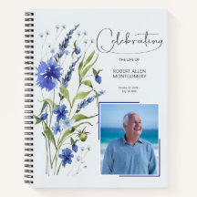 Libro de Invitados de Funeral de Celebración de Vi