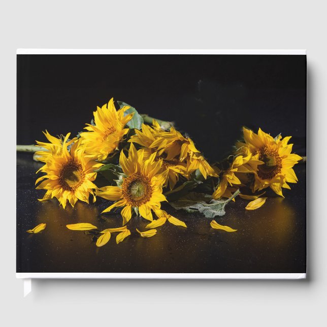 Libro de invitados de girasoles (Anverso)