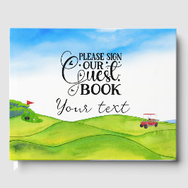 Libro de invitados de golf para que el golfista fi