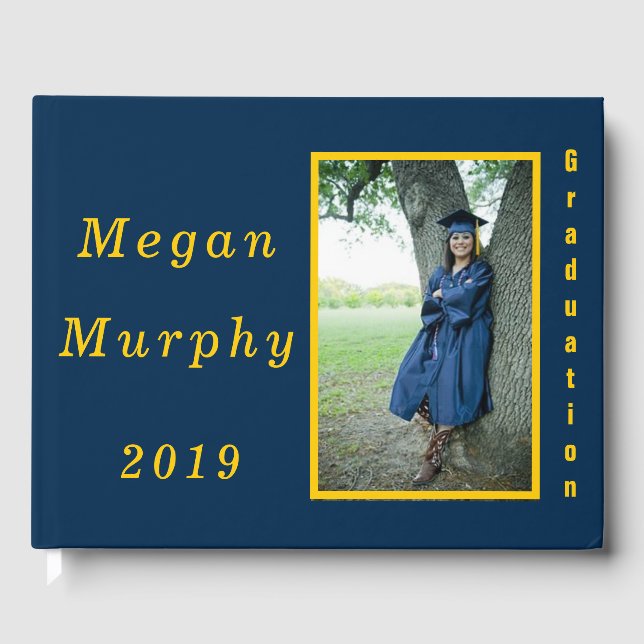 Libro de invitados de graduación de fotos - Colore (Anverso)