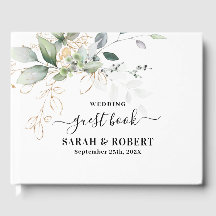 Libro de invitados de Greenery Eucalyptus boda
