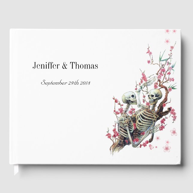 Libro de invitados de Halloween boda (Anverso)