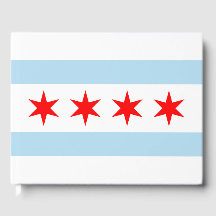 Libro de invitados de la bandera de Chicago