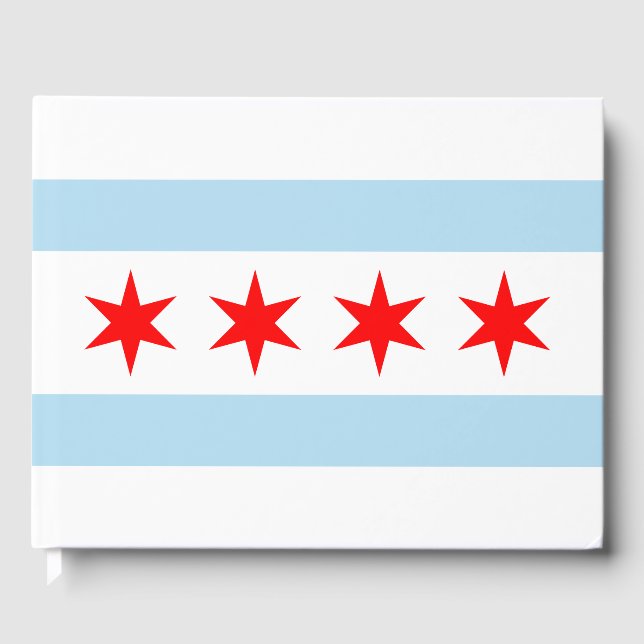 Libro de invitados de la bandera de Chicago (Anverso)