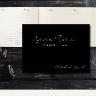 Libro de invitados de la boda elegante de la muert
