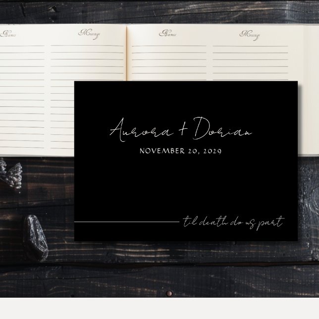 Libro de invitados de la boda elegante de la muert (Subido por el creador)