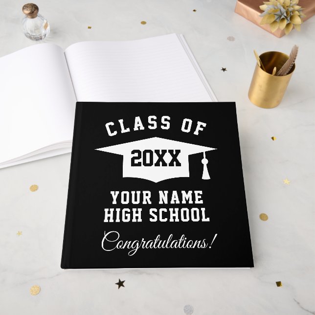 Libro de invitados de la clase de graduación de la (Anverso Abierto)