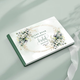 Libro de invitados de la ducha de novia botánico V