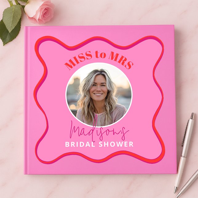 Libro de invitados de la ducha de novia rosa brill (Subido por el creador)