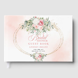 Libro de invitados de la ducha nupcial floral Chic
