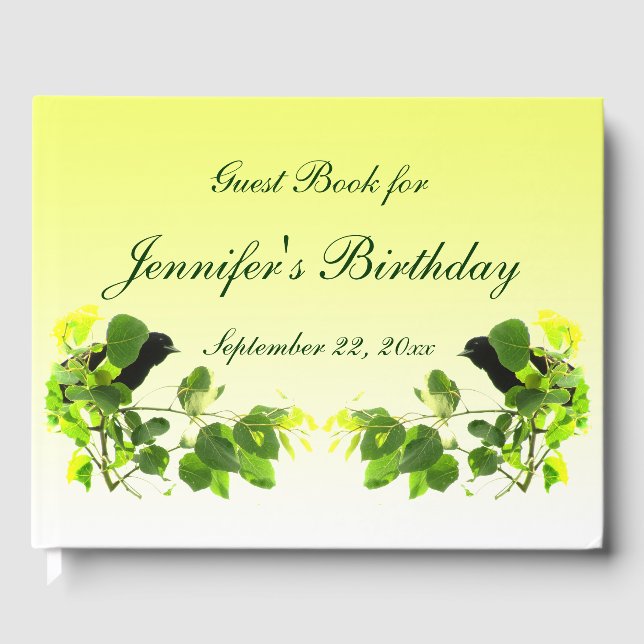 Libro de invitados de la fiesta de cumpleaños de B (Anverso)