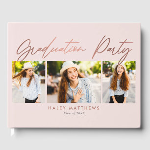 Libro de invitados de la fiesta de graduación para