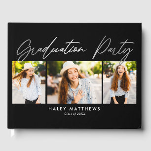 Libro de invitados de la fiesta de graduación para