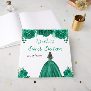 Libro de invitados de la princesa de cabello casta