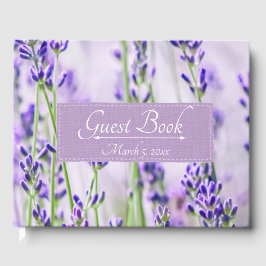 Libro de invitados de Lavender Fields Boda