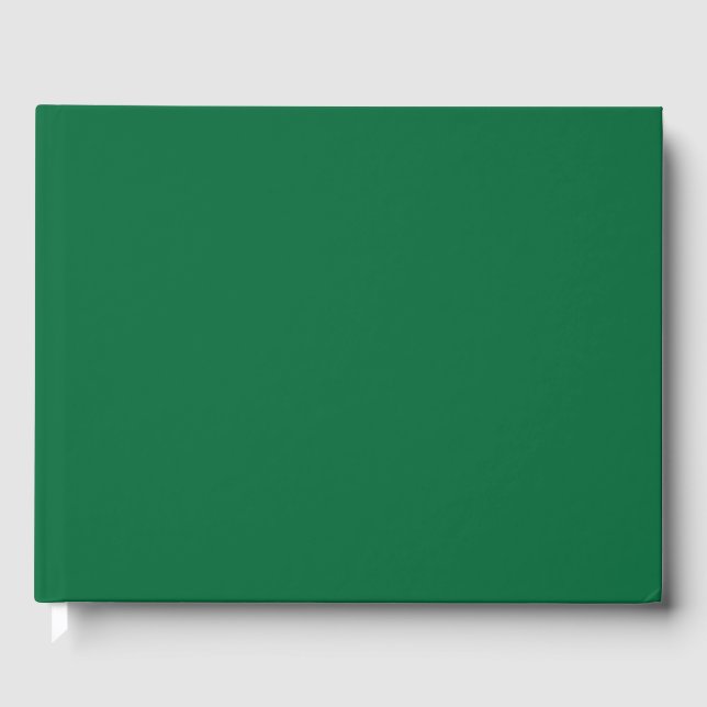Libro de invitados de lujo esmeralda para bodas (Anverso)