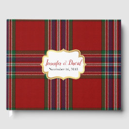 Libro de invitados de MacFarlane Plaid Boda