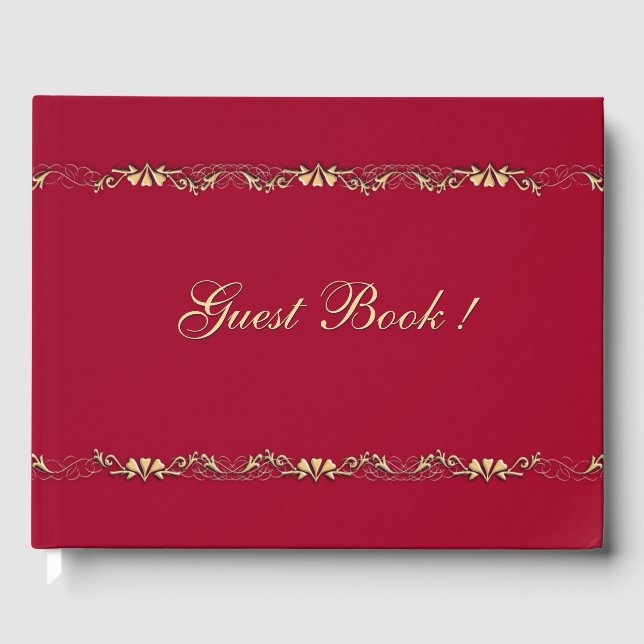 Libro de invitados de Marcella y Gold Design (Anverso)