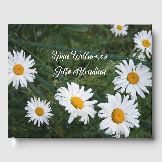 Libro de invitados de margaritas de verano (Anverso)