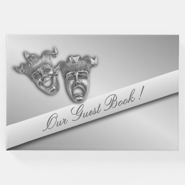 Libro de invitados de máscaras de pantalla platead (Anverso)