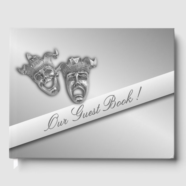 Libro de invitados de máscaras de pantalla platead (Anverso)