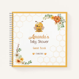 Libro De Invitados De Mommy To Bee Baby Shower Fie