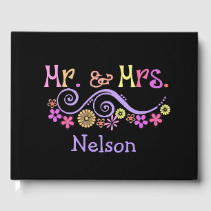 Libro de invitados de Mr. y Mrs. Boda