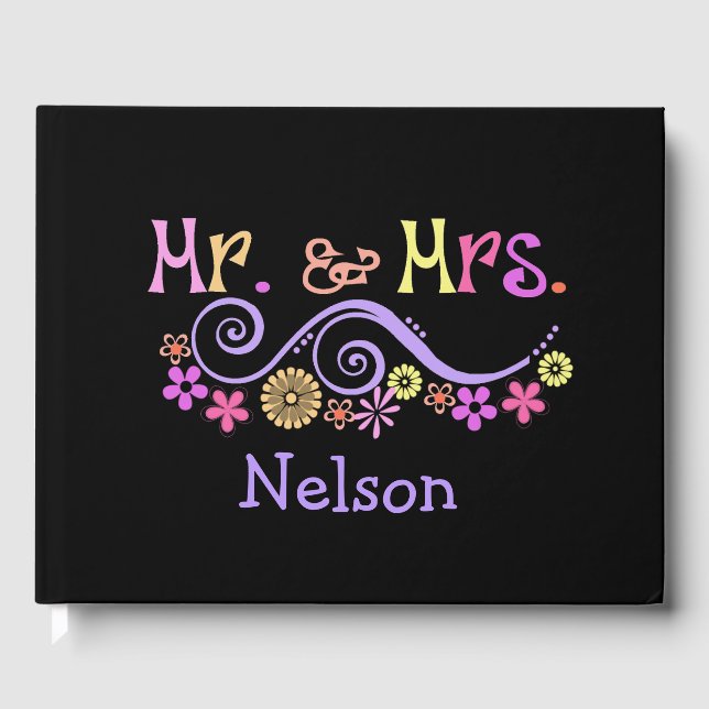 Libro de invitados de Mr. y Mrs. Boda (Anverso)