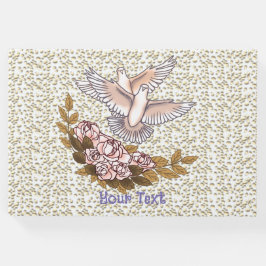 Libro de invitados de palomas y Rosas