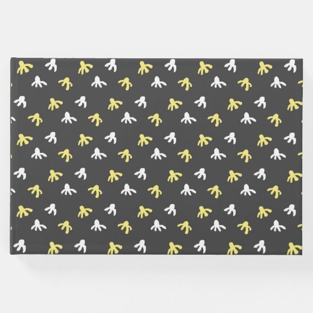 Libro de invitados de palomitas (amarillo gris osc (Anverso)