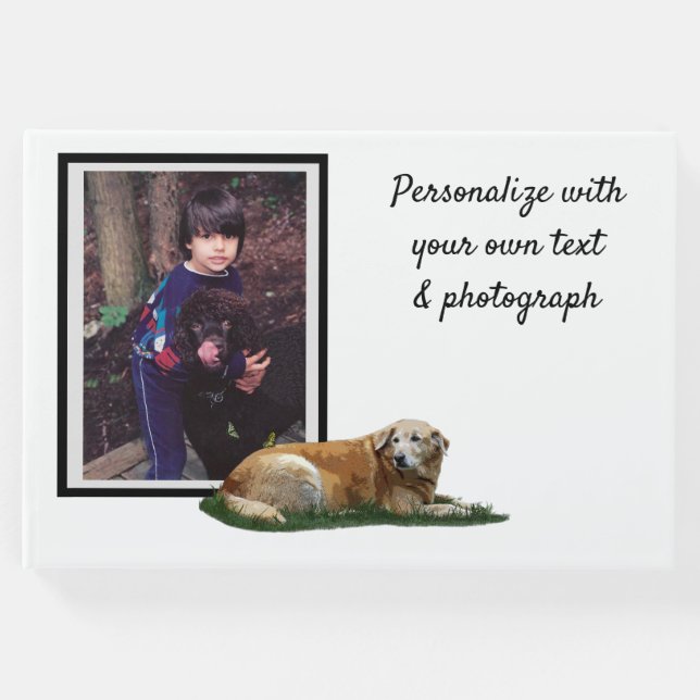 Libro de invitados de perros de raza mixta de labr (Anverso)