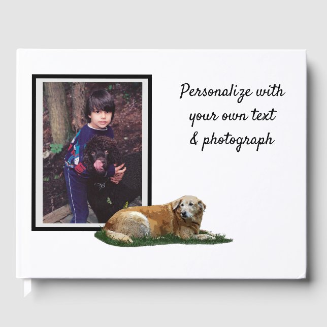 Libro de invitados de perros de raza mixta de labr (Anverso)