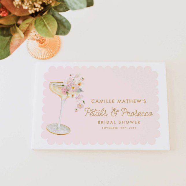 Libro de invitados de Petales y Prosecco Bridal Sh (Subido por el creador)