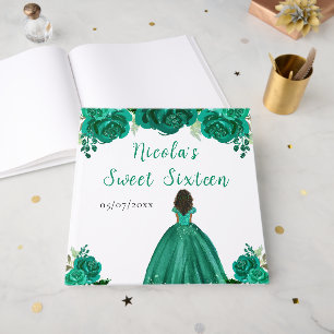 Libro de invitados de Princesa de Piel Oscura Cump