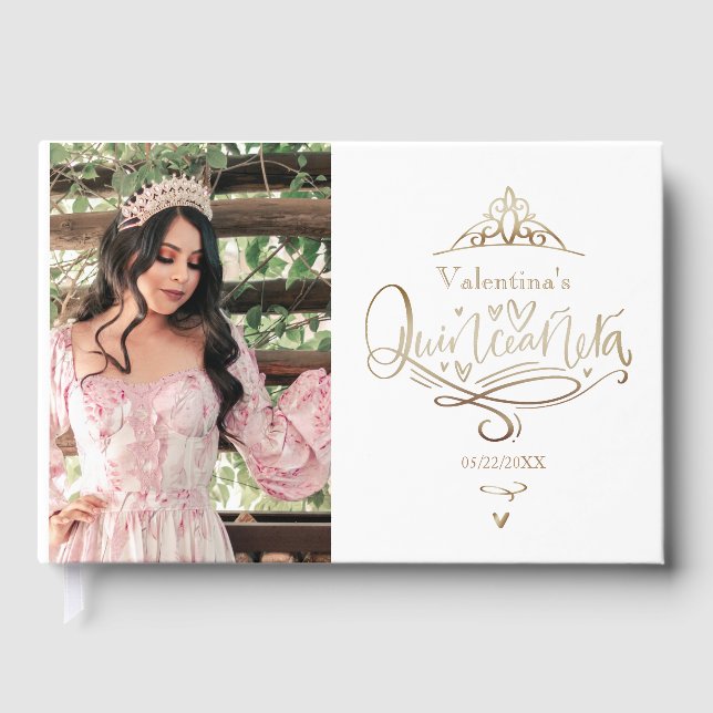 Libro de invitados de Quinceañera (Anverso)