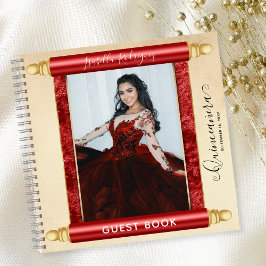 Libro de invitados de Quinceañera con presupuesto 