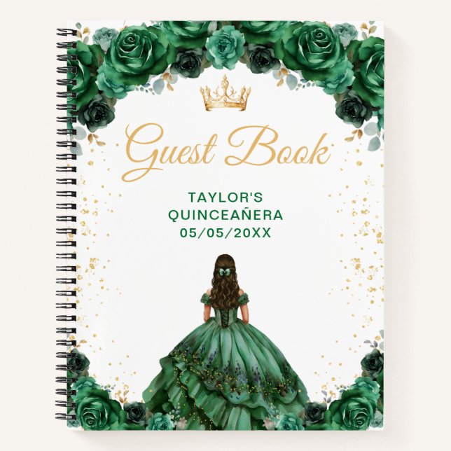 Libro de invitados de Quinceañera de la Princesa V (Anverso)