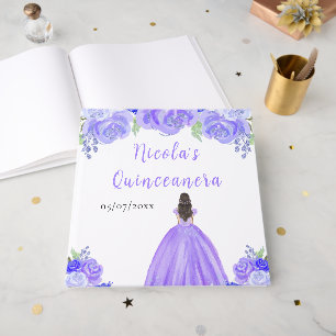 Libro de invitados de Quinceañera Princesa de Cabe