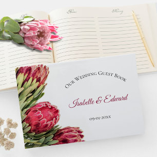 Libro de invitados de recepción de boda floral de 