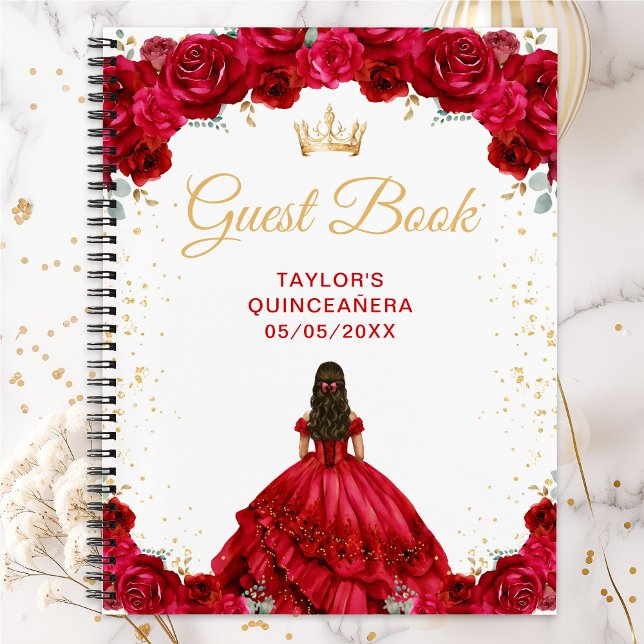 Libro de Invitados de Red Princess Quinceañera (Subido por el creador)