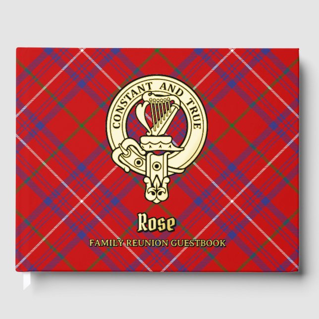 Libro de invitados de Reunión de Familia Rosa (Anverso)