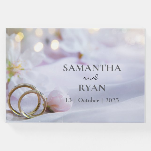 Libro de invitados de Rings | Bodas de lujo (Anverso)