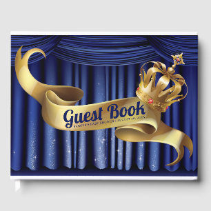 Libro de invitados de Royal Prince Crown Baby Show