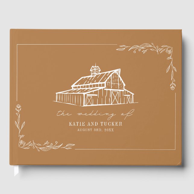 Libro de invitados de Rustic Barn Goldenrod Farm B (Anverso)