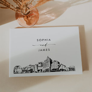 Libro de invitados de San Jose Skyline Boda