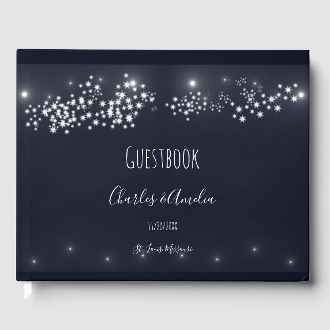Libro de invitados de Star Light Boda (Anverso)