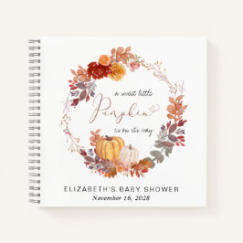 Libro de invitados de Terracotta Pumpkin Baby Show