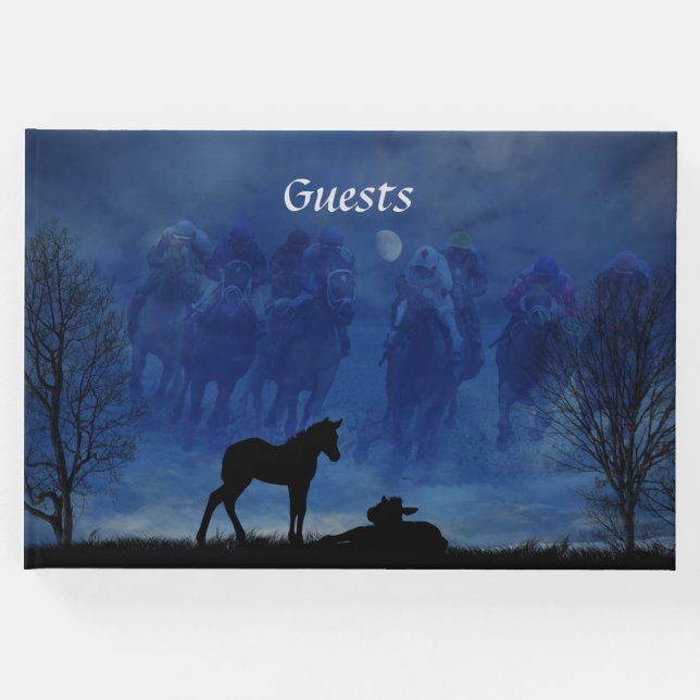 Libro de invitados de Two Thoroughbred Racehorse F (Anverso)