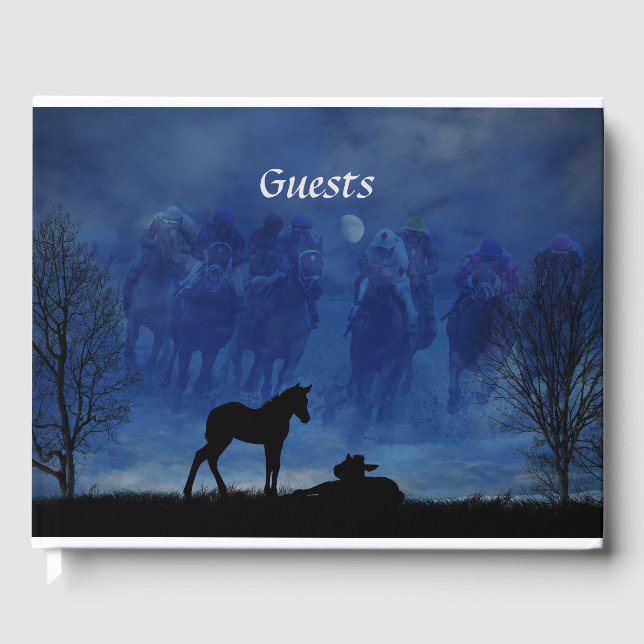 Libro de invitados de Two Thoroughbred Racehorse F (Anverso)