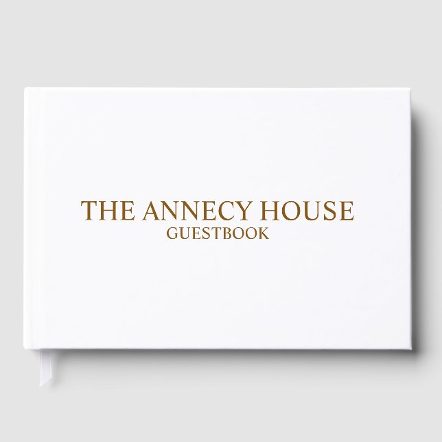 Libro de invitados de vacaciones personalizado - G (Anverso)